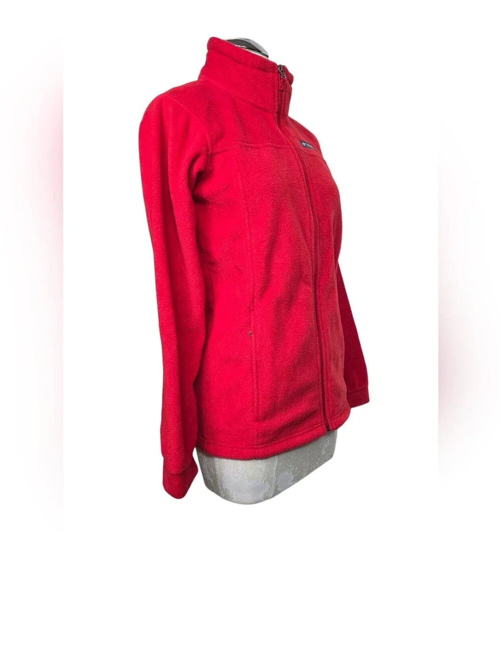 Columbia Red Fleece Full Zip Jacket Girls L 14-16